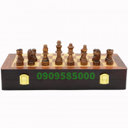 Bộ cờ vua gỗ mỹ nghệ cao cấp có nam châm (có tặng 2 hậu thêm)