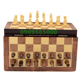 Bộ cờ vua gỗ mỹ nghệ cao cấp có nam châm (có tặng 2 hậu thêm)